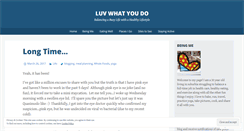 Desktop Screenshot of luvwhatyoudo.net